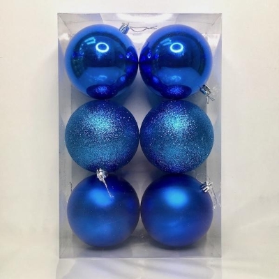 Royal Blue Bauble 10cm x 6