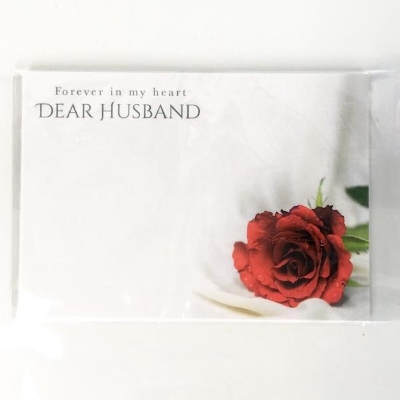 Husband Red Rose Florist Card x 6