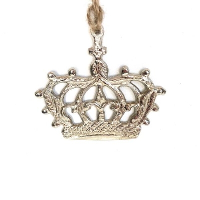 Silver Hanging Metal Crown 7.5cm