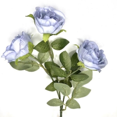 Pale Blue Spray Rose 42cm