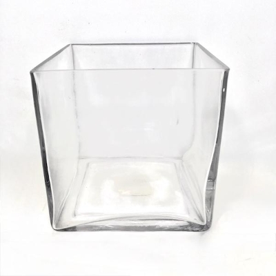 Clear Glass Cube 14cm