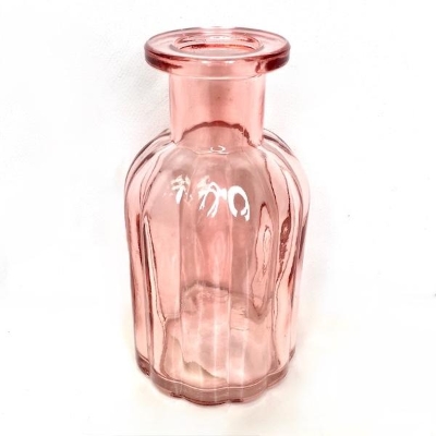Pink Glass Flora Bottle 10cm