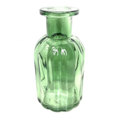 Green Glass Flora Bottle 10cm