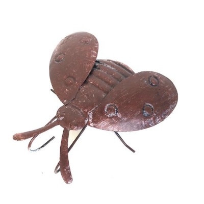Rusty Ladybird Pot Decoration 13cm
