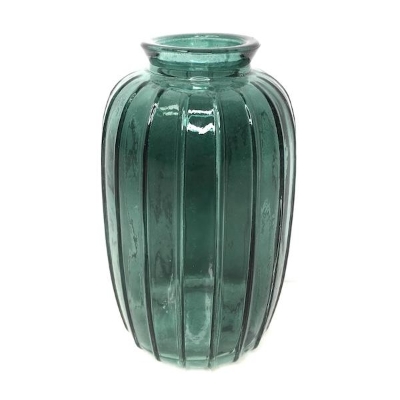 Green Chicago Lined Bud Vase 12cm