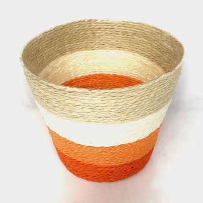 Orange Rope Planter 16cm