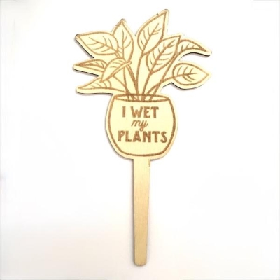 Funny Plant Markers I Wet My Plants 19cm