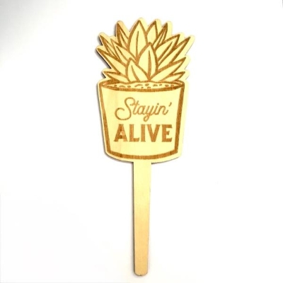 Funny Plant Markers Stayin' Alive 19cm