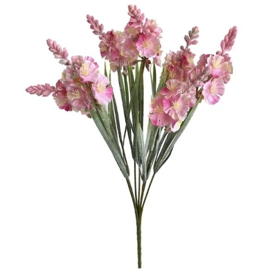 Pink Blossom Spike Bunch 39cm