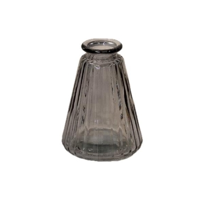 Grey Ribbed Bottle 10cm