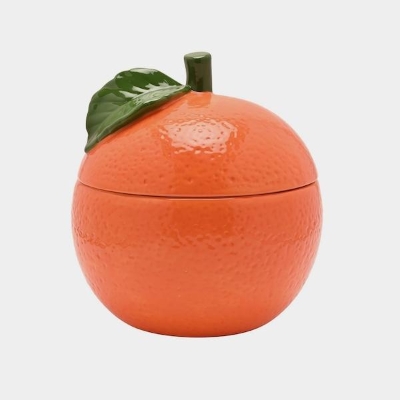 Orange Storage Jar 16cm