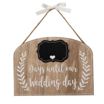 Wedding Countdown Plaque 20cm