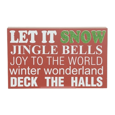 Let It Snow Sign 25cm