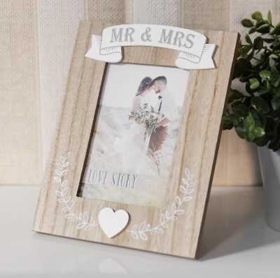Mr & Mrs Photo Frame 