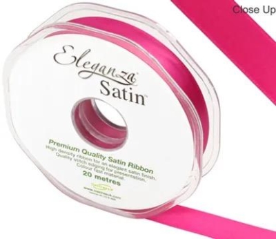 Fuchsia Satin Ribbon 15mm