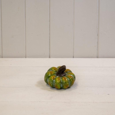 Green Small Wonky Vintage Pumpkin 6cm