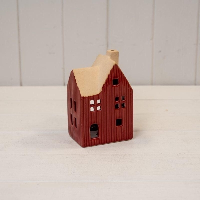 Red House Tealight Holder 13cm