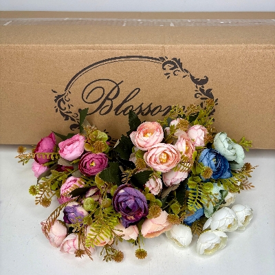 Ranunculus & Hydrangea Bush 30cm