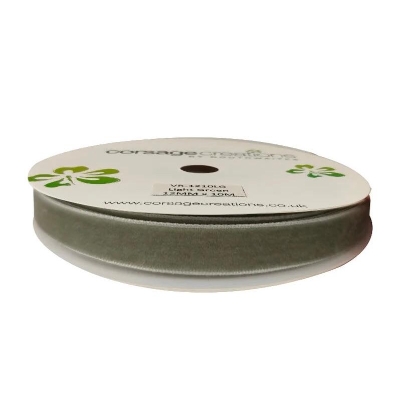 Sage Velvet Ribbon 12mm