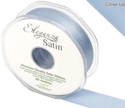 Light Blue Satin Ribbon 25mm