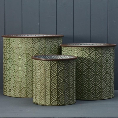 Vintage Green Planter 30cm