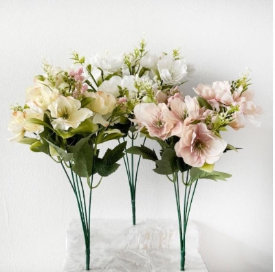 White Vintage Helebore Bush 35cm