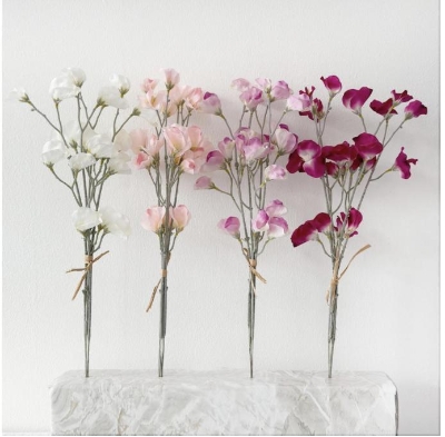 Dark Pink Sweetpea Bundle 49cm