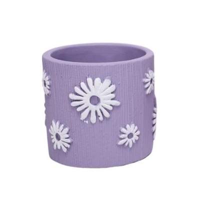 Purple Daisy Pot 9cm