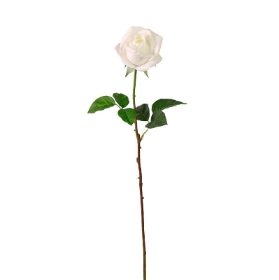 White Rosebud Real Touch 65cm