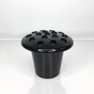 Grave Pot Insert Black Lid x 10
