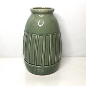 Coloured Pots Green
