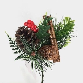 72 x Cone Berry Twig Pick 20cm