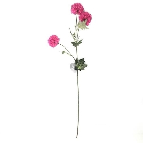 Cerise Pink Pom Pom Chrysanthemum 70cm