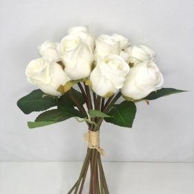 Ivory Rosebud Bundle 30cm