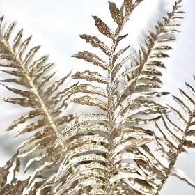 Champagne Glitter Fern 75cm