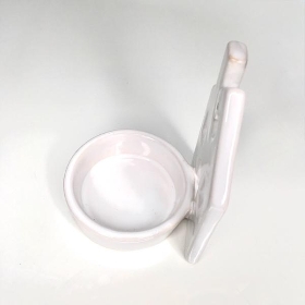 White Ceramic House Tealight Holder 10cm