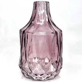 Amethyst Glass Bottle 14cm
