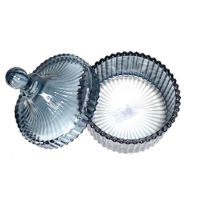 Blue Glass Decorative Jar 12cm