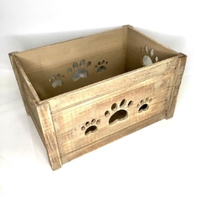 Wooden Pet Toy Storage Box 46cm