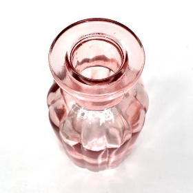 Pink Glass Flora Bottle 10cm