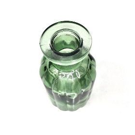 Green Glass Flora Bottle 10cm