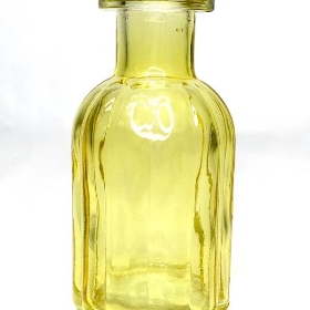 Yellow Glass Flora Bottle 10cm