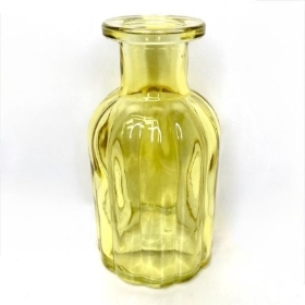 Yellow Glass Flora Bottle 10cm