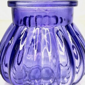 Lilac Glass Bubble Vase 7.5cm