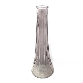 Grey Glass Ashley Bud Vase 21.5cm
