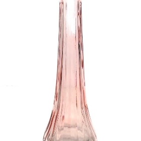 Pink Glass Ashley Bud Vase 21.5cm
