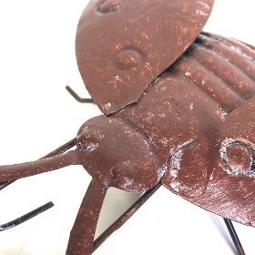Rusty Ladybird Pot Decoration 13cm
