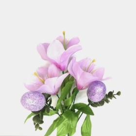 Lilac Lily & Egg Bush 34cm
