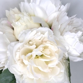Ivory Peony Bundle 32cm
