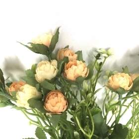 Cream Rosebud Bush 33cm